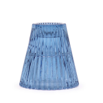 Candle Holder Glass Flip Royal Blue